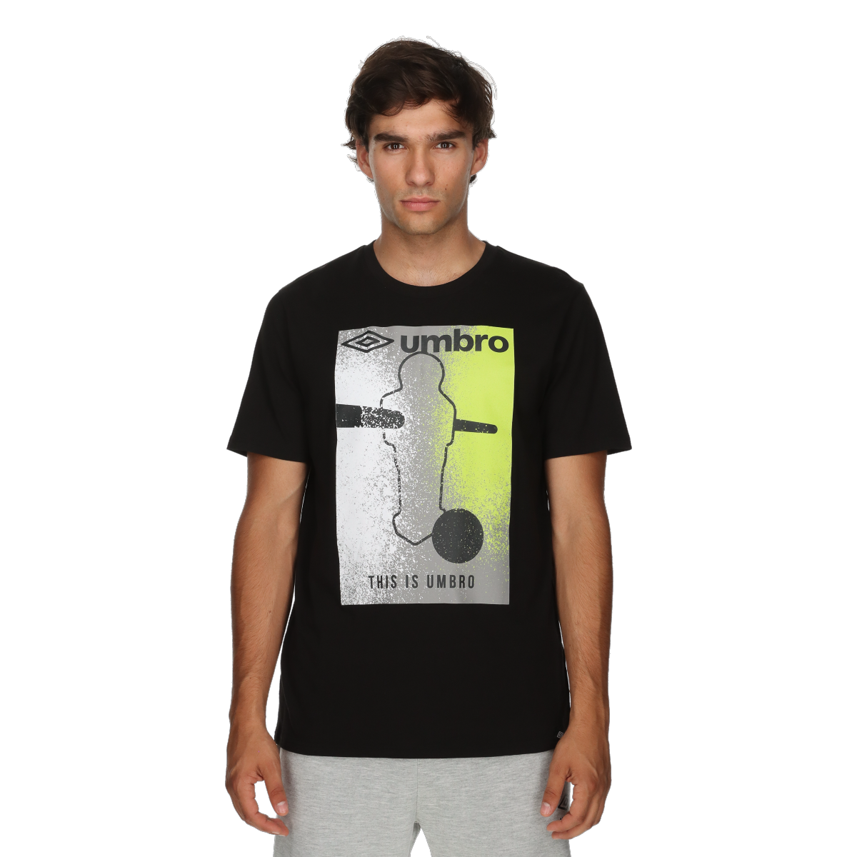 Tričko Umbro Foosball Player Graphic T-Shirt Čierna | UMA253M807-01, 0