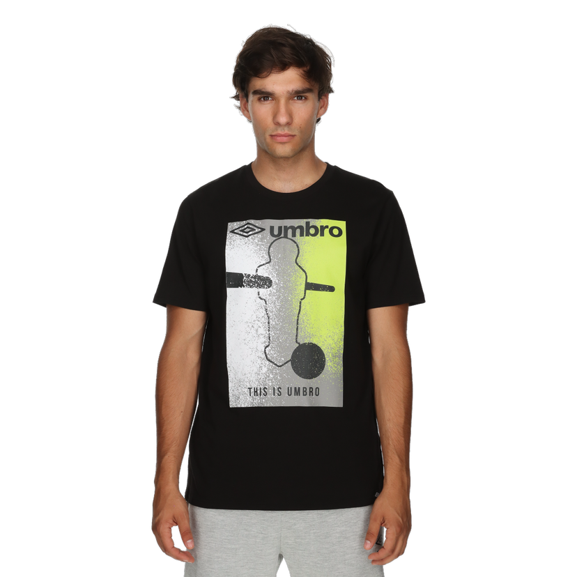 Tričko Umbro Foosball Player Graphic T-Shirt Čierna | UMA253M807-01