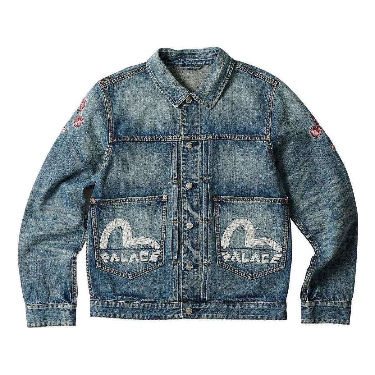 Bunda Palace Evisu Type One Denim Jacket Modrá | P24EVJK001, 0