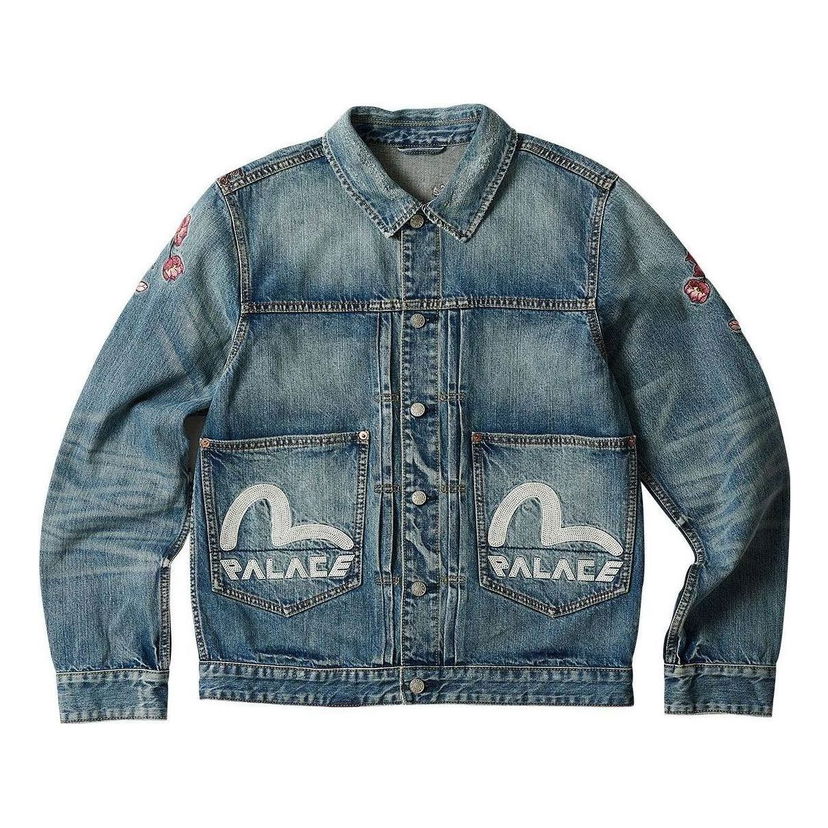 Bunda Palace Evisu Type One Denim Jacket Modrá | P24EVJK001