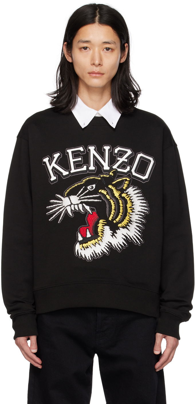 Sveter KENZO Paris Jungle Tiger Čierna | FD65SW0494MF, 0
