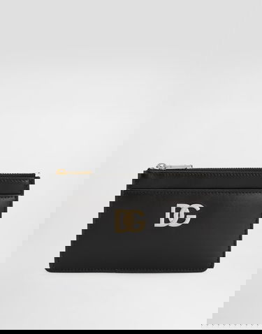 Peňaženka Dolce & Gabbana Calfskin Card Holder With Dg Logo Čierna | BI1261AW57680999, 0