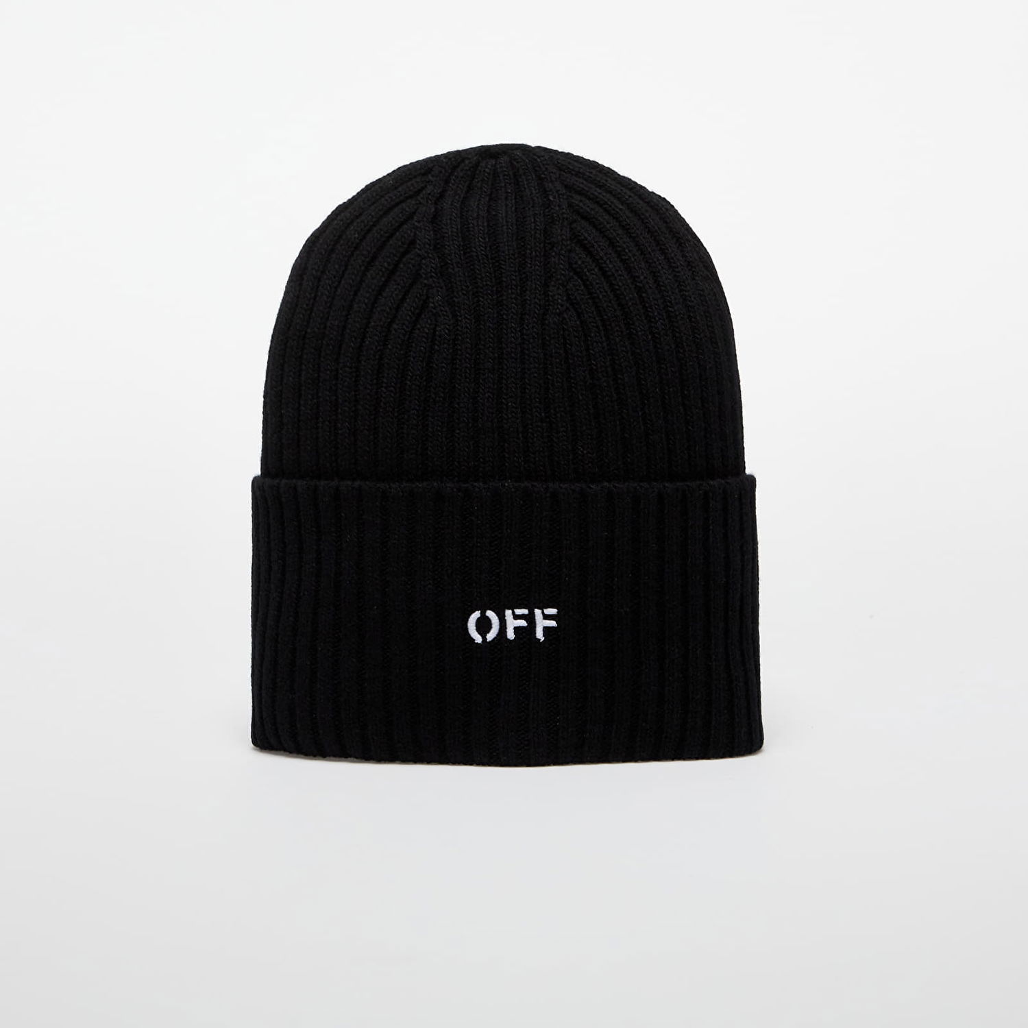 Kulicha Off-White Off-White Off Stamp Loose Knit Beanie Čierna | OWLC018C99KNI0041001, 0