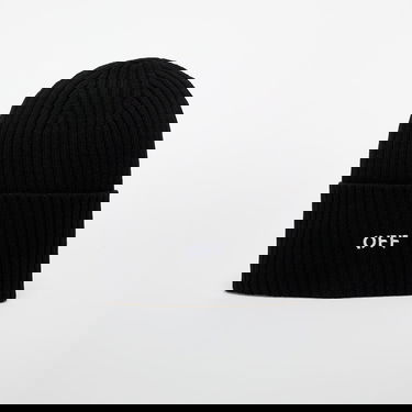 Kulicha Off-White Off-White Off Stamp Loose Knit Beanie Čierna | OWLC018C99KNI0041001, 0