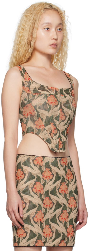 Tielko Miaou Miaou Campbell Floral Print Tank Top Béžová | 7020-CL-ANF, 1