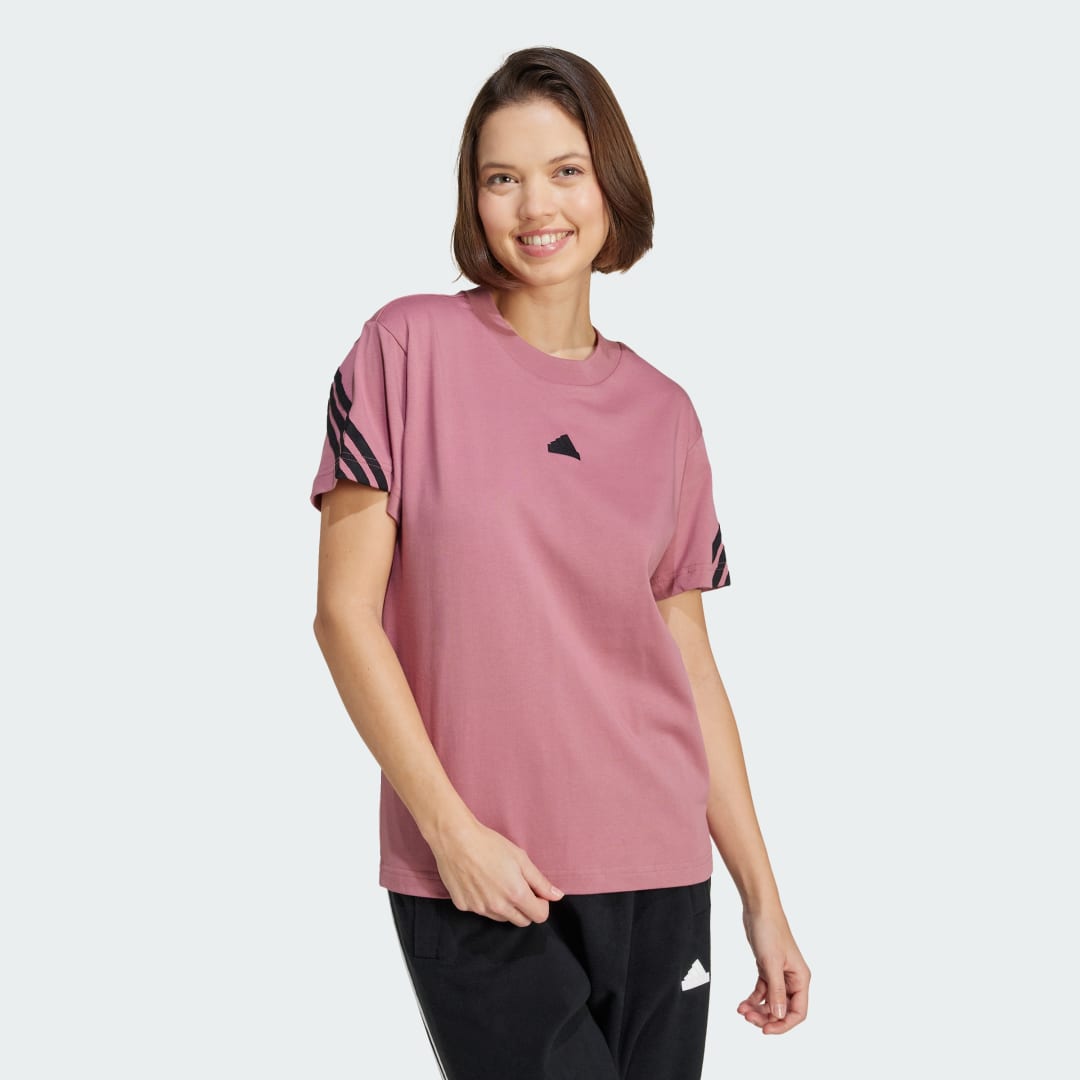 Tričko adidas Performance Future Icons 3-Stripes Tee Ružová | IW5261, 0