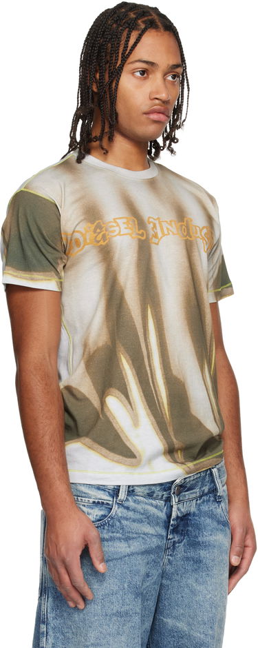 Tričko Diesel T-Norm-Show Short Sleeve T-shirt with Faded Gradient Pattern Rôznofarebný | A21228-0BKBY-9ECA, 1