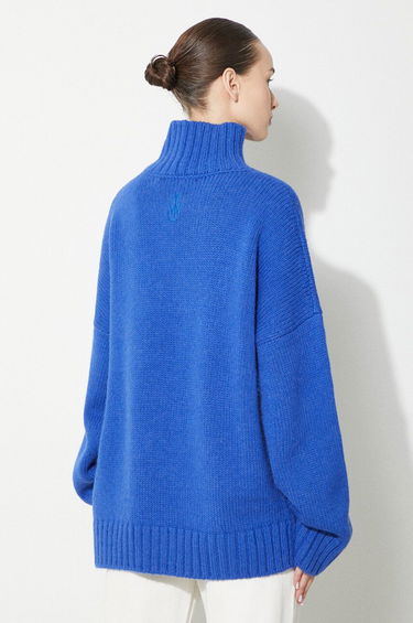 Sveter JW Anderson JW Anderson Textured Patch Pocket Turtleneck Sweater Modrá | KW1150.YN0144.823, 2