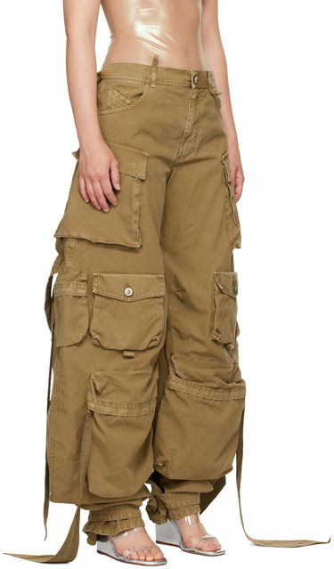Cargo nohavice The Attico Attico Long Cargo Pants Hnedá | 247WCP180 C093, 1