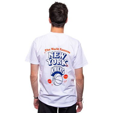 Tričko Mitchell & Ness NBA Merch Take Out Tee Knicks White Biela | BMTRINTL1234-NYKWHIT, 3