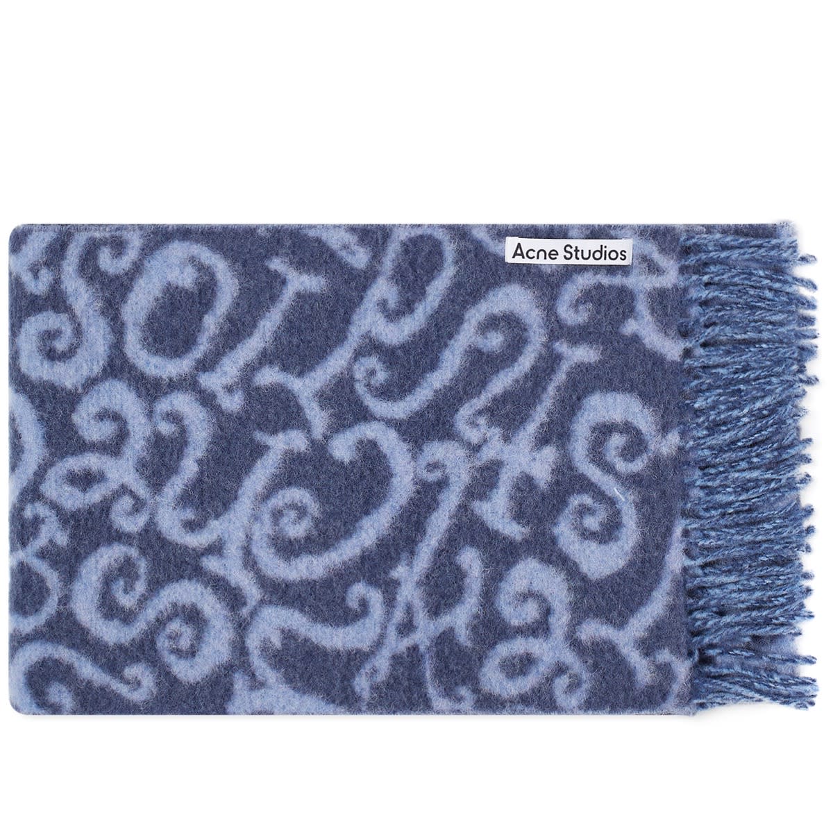 Šál Acne Studios Volf Monogram Scarf Modrá | CA0279-DJ1, 0