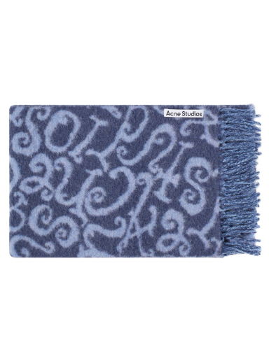 Šál Acne Studios Volf Monogram Scarf Modrá | CA0279-DJ1