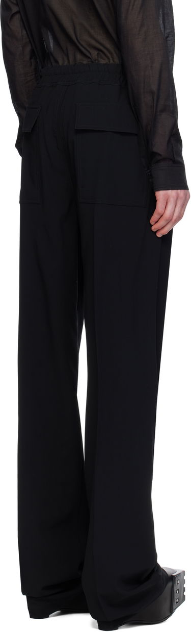 Nohavice Rick Owens Rick Owens Hollywood Dietrich Drawstring Trousers Čierna | RU01E5378 WLP, 2
