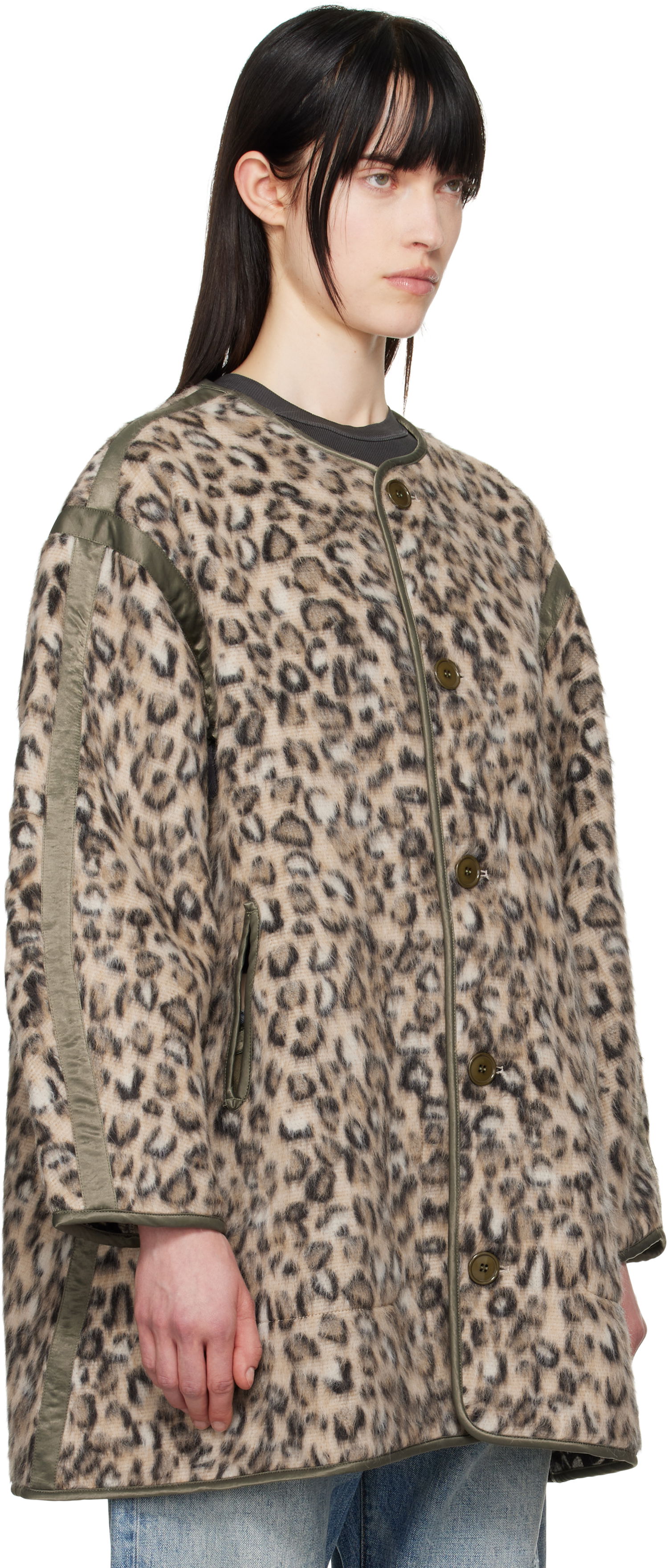 Kabáty R13 R13 Taped Liner Coat Béžová | R13WR359-R465A, 1