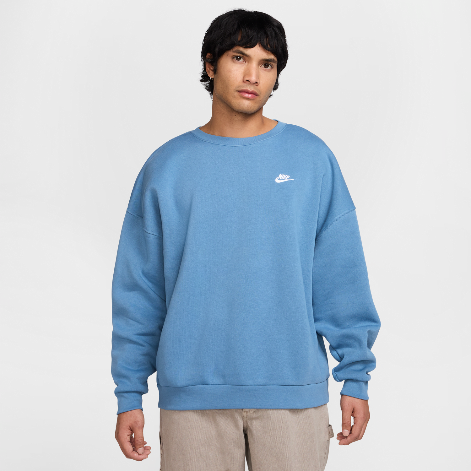 Mikina Nike Sportswear Club Fleece Crewneck Sweatshirt Modrá | IB6490-429, 0