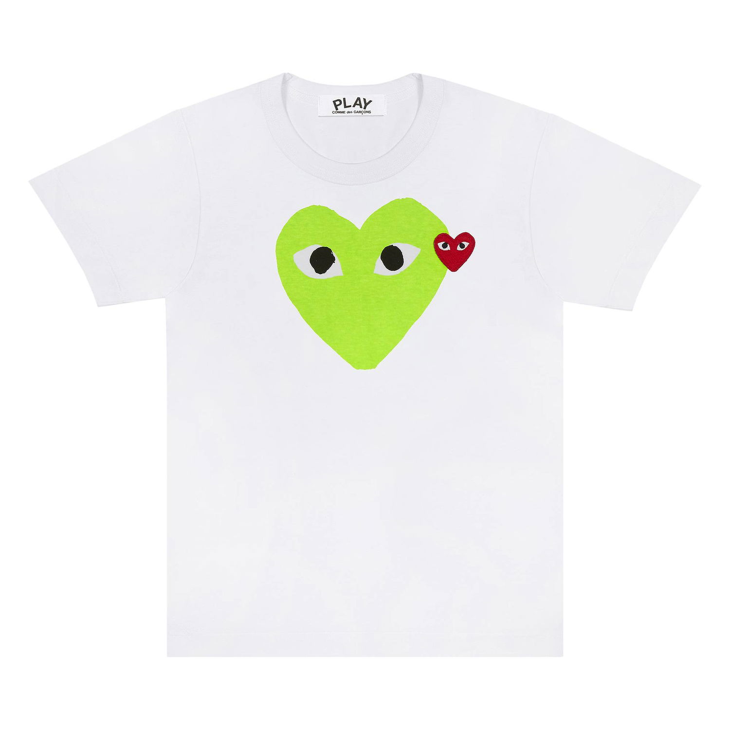 Tričko Comme des Garçons PLAY Red Emblem Heart T-Shirt Biela | AZ T106 051 3, 1