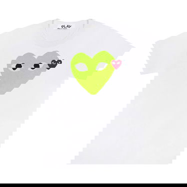 Tričko Comme des Garçons PLAY Red Emblem Heart T-Shirt Biela | AZ T106 051 3, 1