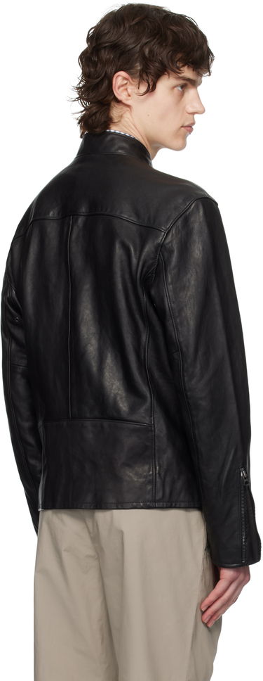 Bunda Polo by Ralph Lauren Ralph Lauren Café Racer Leather Jacket Čierna | 710615464001, 2