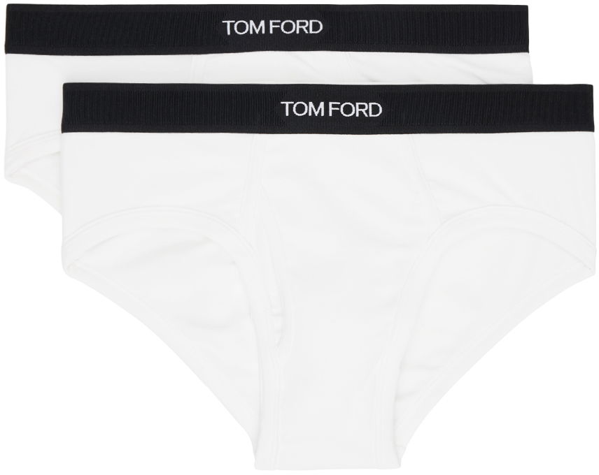 Flexstyle Tom Ford Two-Pack White Briefs Čierna | T4XC1 141, 0