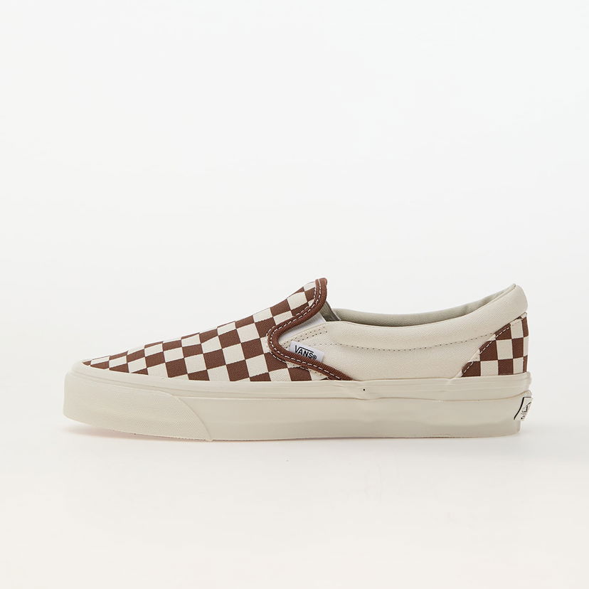 Tenisky a topánky Vans Slip-On Reissue 98 LX Checkerboard Coffee Hnedá | VN000CSECFF1