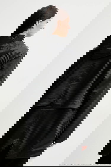 Pláštenka Rains Bold Long Hooded Rain Jacket Čierna | 12110.84, 6