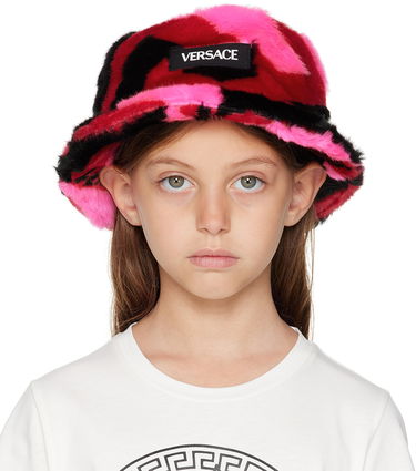 Klobúk Versace Kids 'La Greca' Faux Fur Bucket Hat Rôznofarebný | 1001932_1A05277, 0