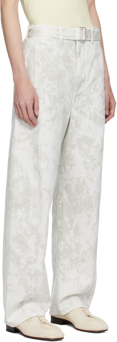 Nohavice LEMAIRE Lemaire Twisted Belted Jeans Biela | PA326 LD1011, 4