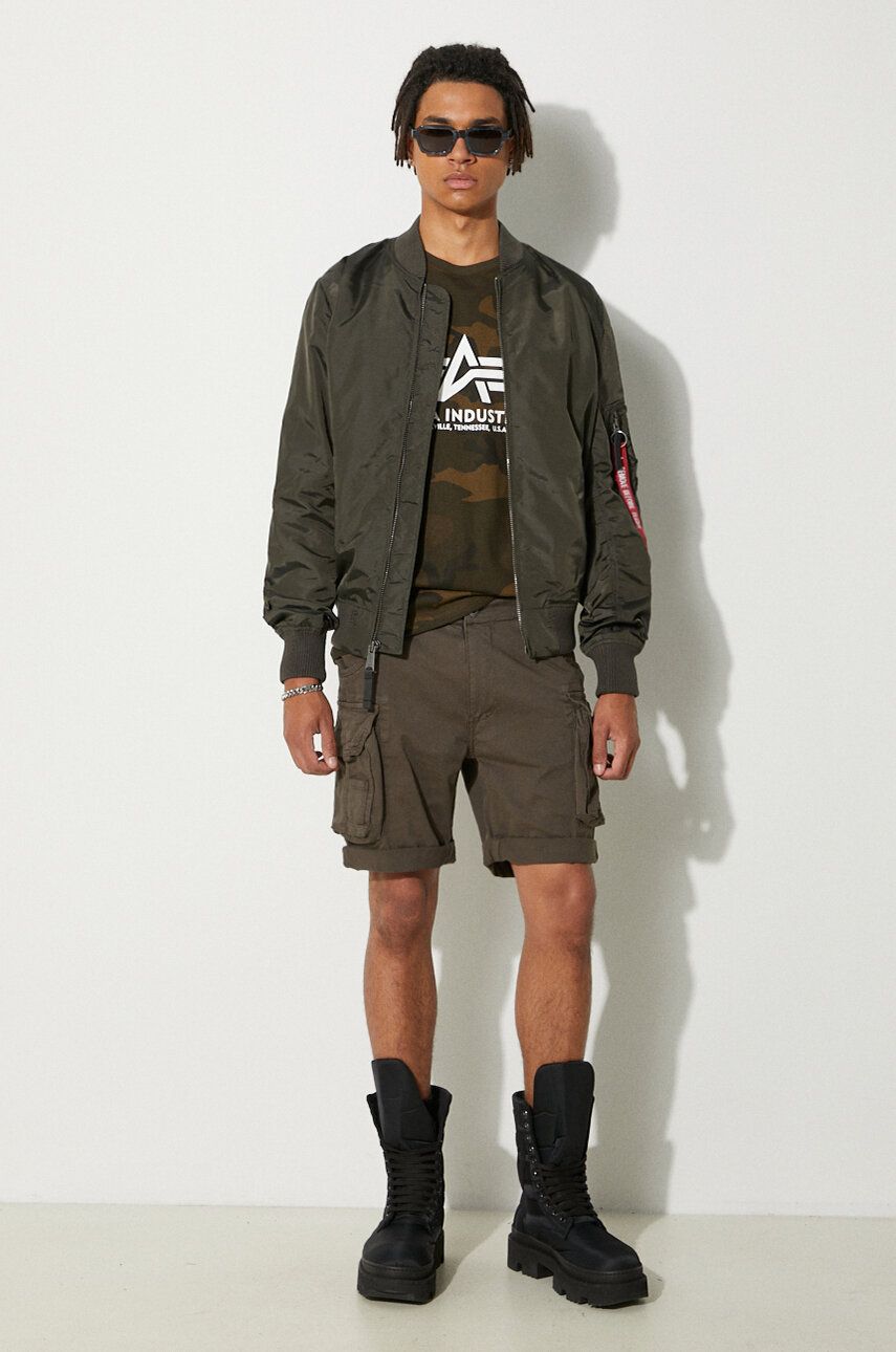 Tričko Alpha Industries Basic T-Shirt Zelené | 100501C.239, 1