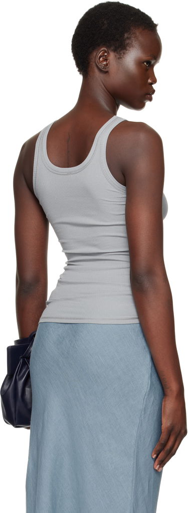 Tielko Baserange Heart Cutout Ribbed Tank Top Šedá | TOHT-RB-SP25, 2