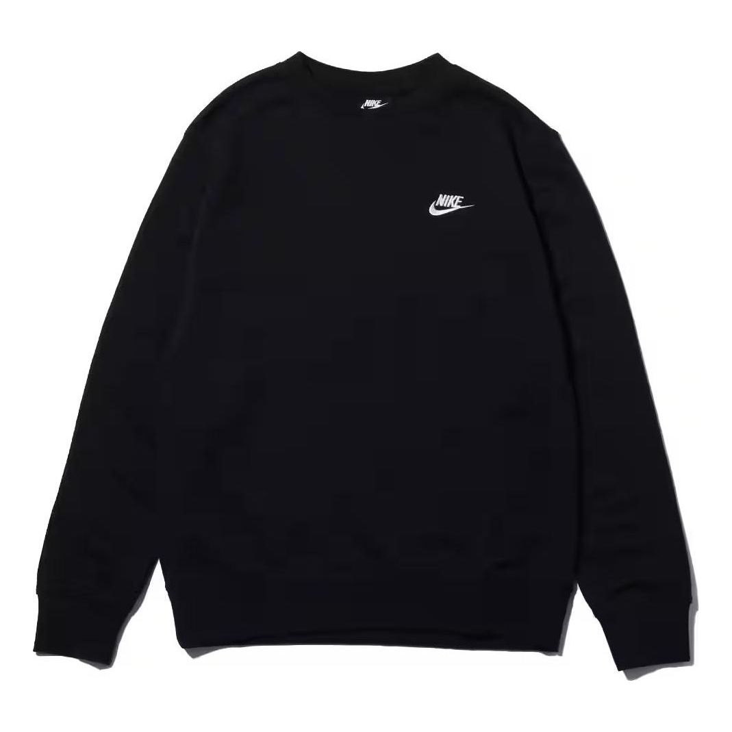 Sveter Nike Men's Sportswear Club Crewneck Sweatshirt Čierna | BV2667-010, 0