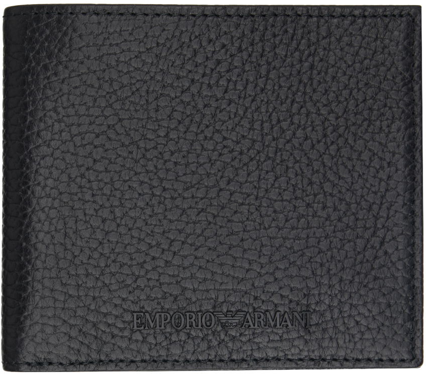 Peňaženka Emporio Armani Tumbled Leather Wallet Čierna | Y4R168 Y068E, 0