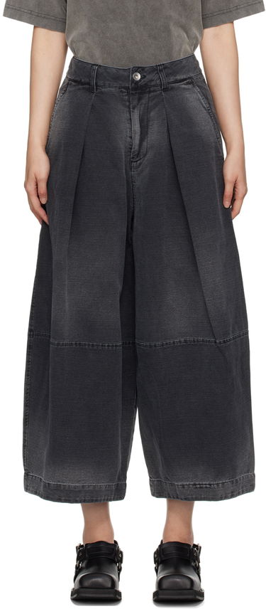 Nohavice YMC YMC Deadbeat Wide-Leg Trousers Šedá | Q4WAG, 0