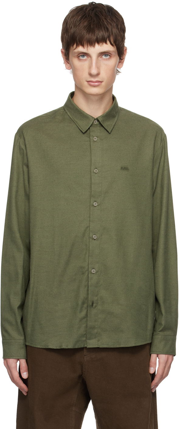 Košeľa A.P.C. Vincent Shirt Zelené | COGUB-H12426, 0