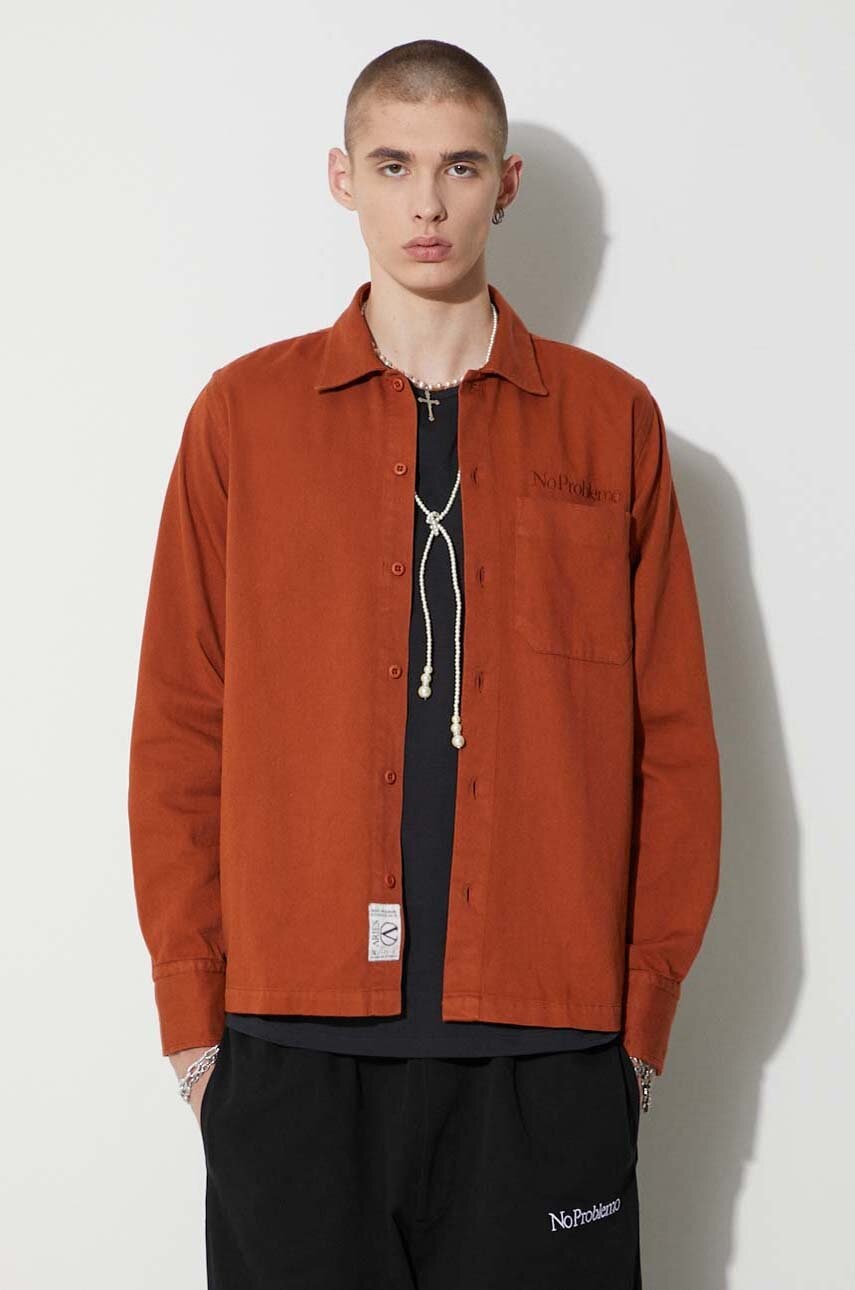 Košeľa Aries Aries Regular Fit Classic Collar Shirt Hnedá | FUAR40115, 0