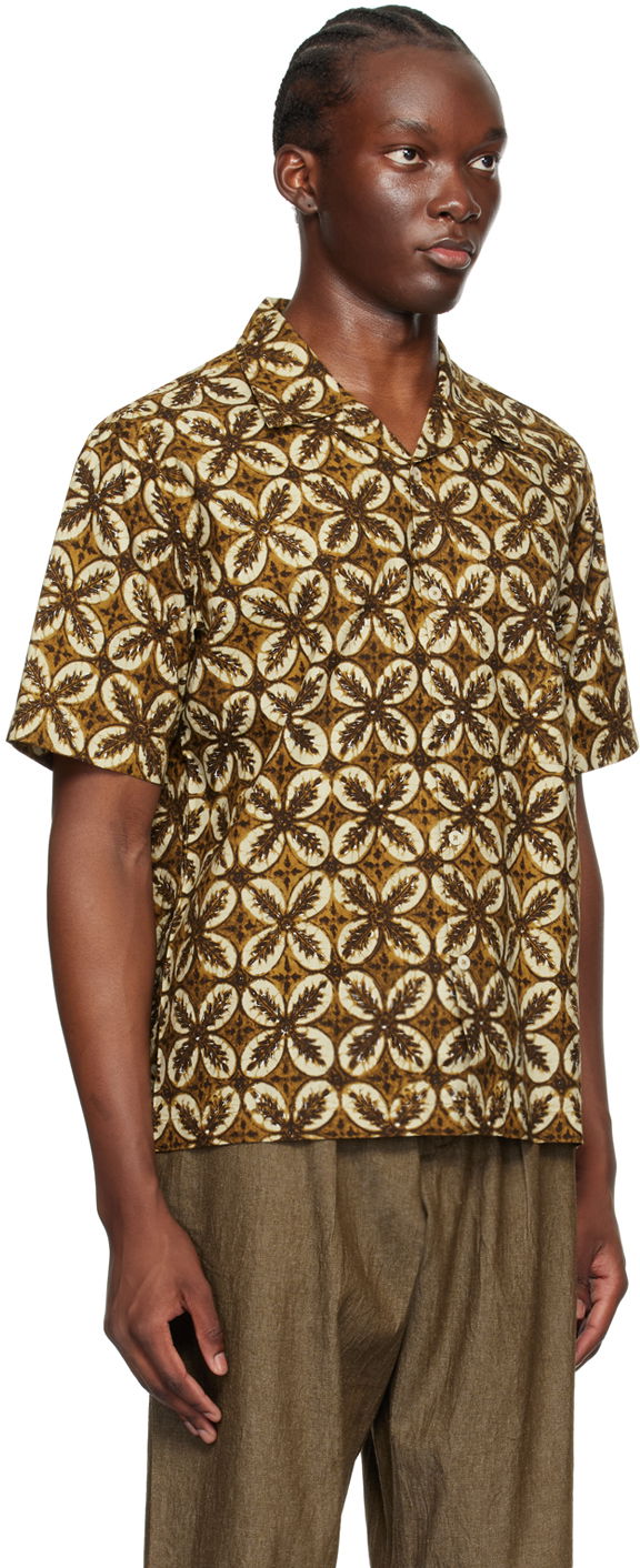 Košeľa Universal Works Universal Works Camp Shirt Hnedá | P3058, 1