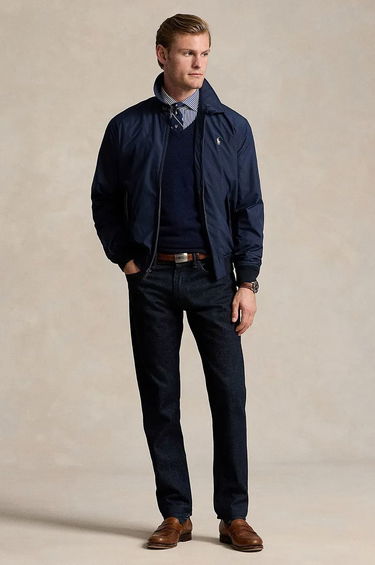 Vetrovka Polo by Ralph Lauren Navy Blue Bomber Jacket Navy | 710938512, 2
