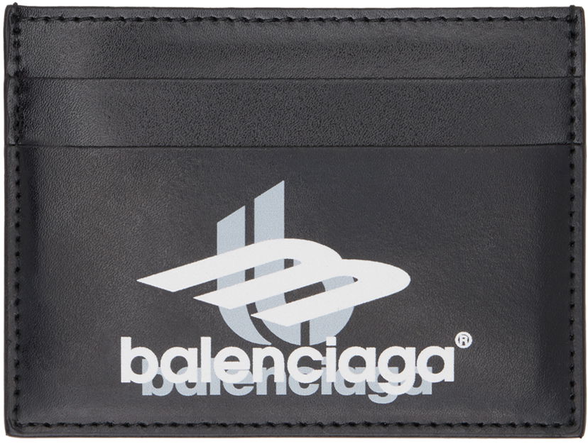 Peňaženka Balenciaga Printed Card Holder Čierna | 594309-2AAPK-1090