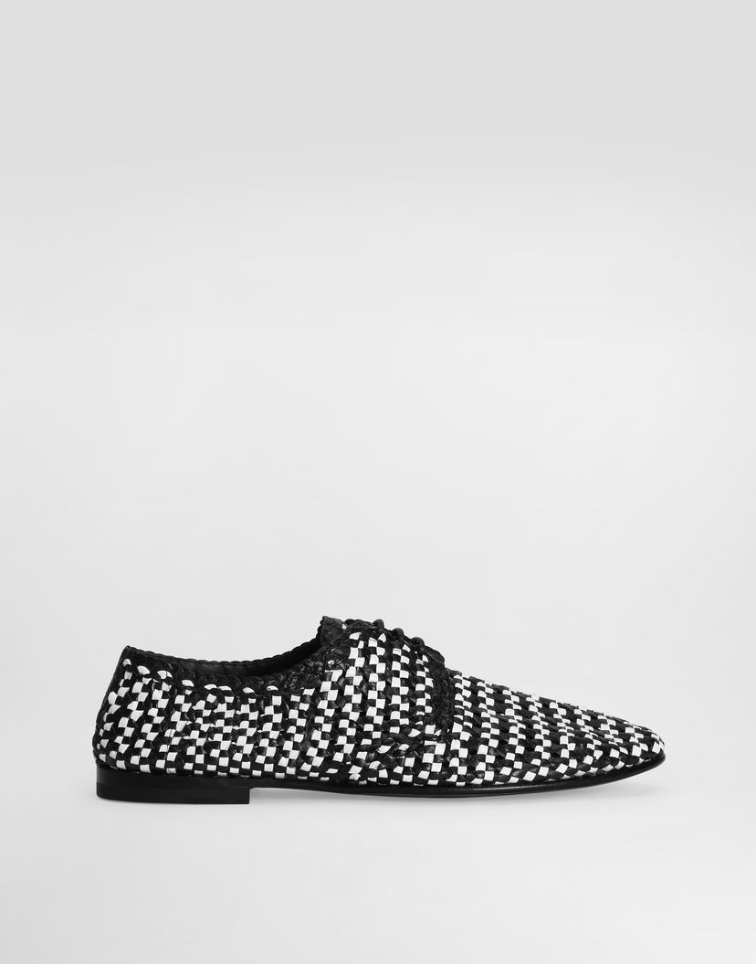 Doplnky Dolce & Gabbana Dolce & Gabbana Woven Leather Derby Shoes Rôznofarebný | A10872A9M518B926