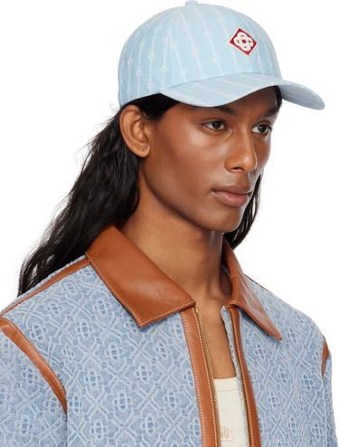 Šiltovka Casablanca Casablanca Laurel Stripe Logo Patch Cap Modrá | AS25-HAT-002-04, 1