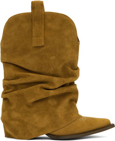 Oblečenie R13 R13 Low Rider Slouch Suede Cowboy Boots Hnedá | R13S0109-S104A, 0
