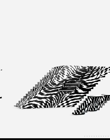 Home decor Dolce & Gabbana Dolce & Gabbana Casa Zebra Print Gift Box with 2 Porcelain Glasses Rôznofarebný | TC0S22TCA70UZ003, 0