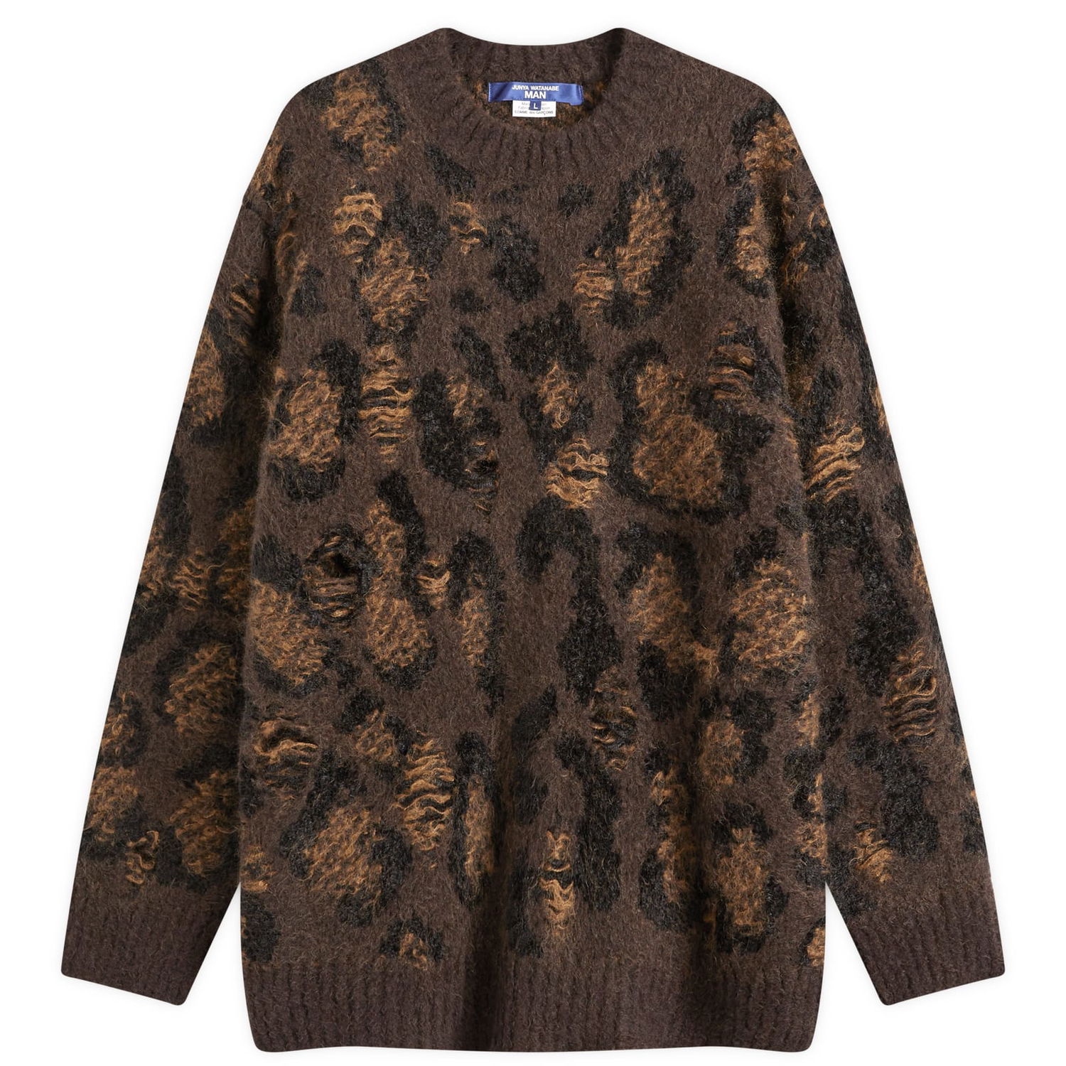 Sveter Junya Watanabe Junya Watanabe MAN Wool Interlock Knit Sweatshirt Hnedá | WN-N033-051-1, 0