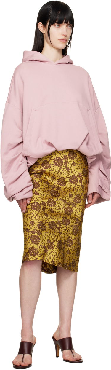 Mikina Dries Van Noten Dries Van Noten Draped Hoodie Ružová | 251-011106-1610, 3