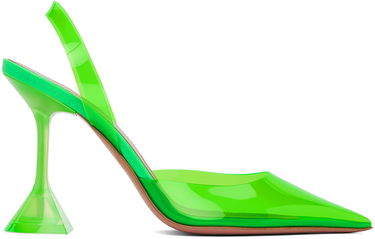 Tenisky a topánky Amina Muaddi Sling Back Heels Zelené | HOLLI GLASS SLING CL PVC, 0