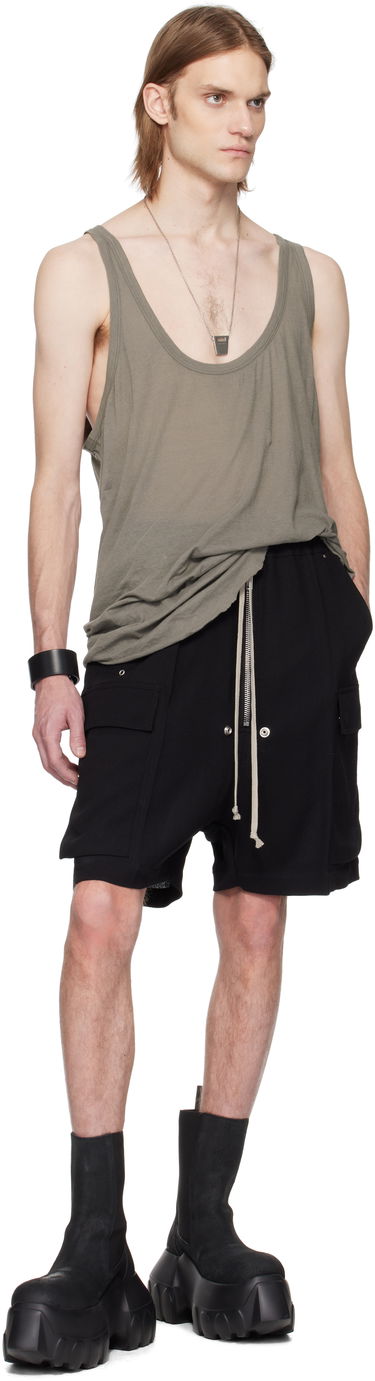 Tielko Rick Owens Rick Owens Hollywood Low Cut Tank Top Zelené | RR01E5101 UC, 4