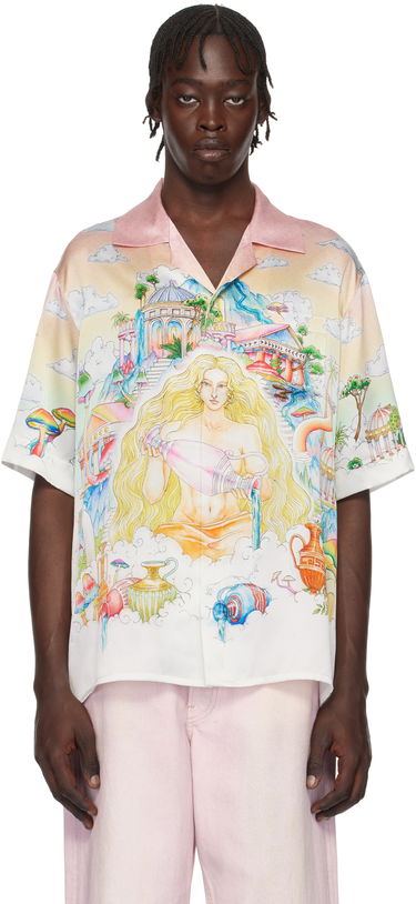 Košeľa Casablanca Print Silk Shirt Rôznofarebný | U-MPS25-SH-003-06, 0
