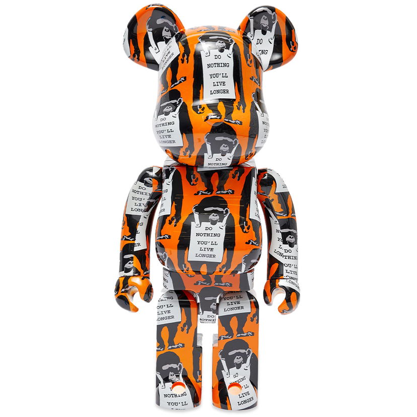 Zberateľské Medicom Toy Monkey Sign Be@rbrick 1000% Oranžová | 4530956599298