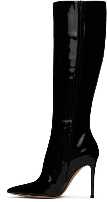 Šaty Gianvito Rossi Gianvito Rossi Avril Lace-Up Patent Leather Boots Čierna | G80246.15RIC.VER, 2