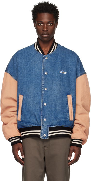 Bomber bunda We11done We11done Denim Varsity Jacket Modrá | WD-DJ3-22-371-U-BL, 0