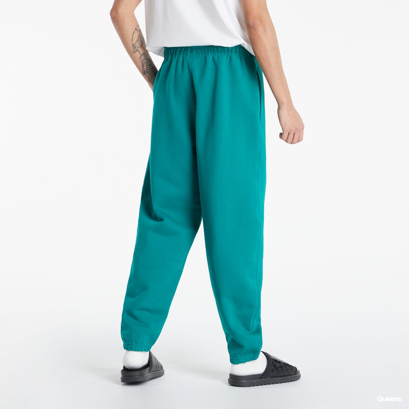 Tepláky Nike Solo Swoosh Fleece Pants Zelené | CW5460-340, 1